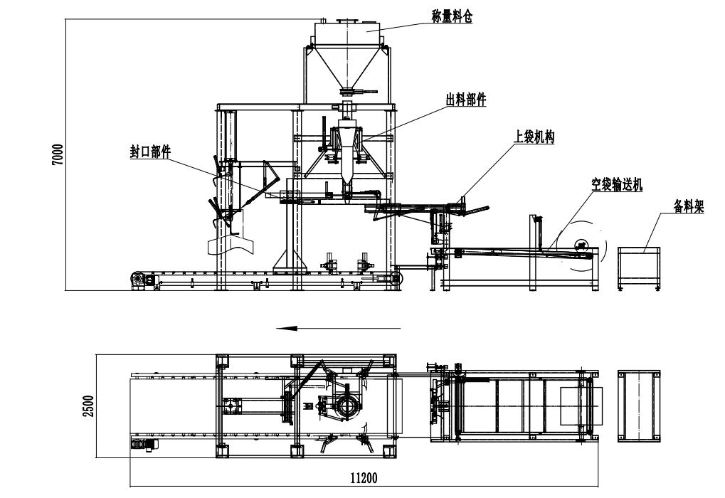 全自動噸袋包裝秤，全自動噸袋包裝機，全自動大袋包裝秤